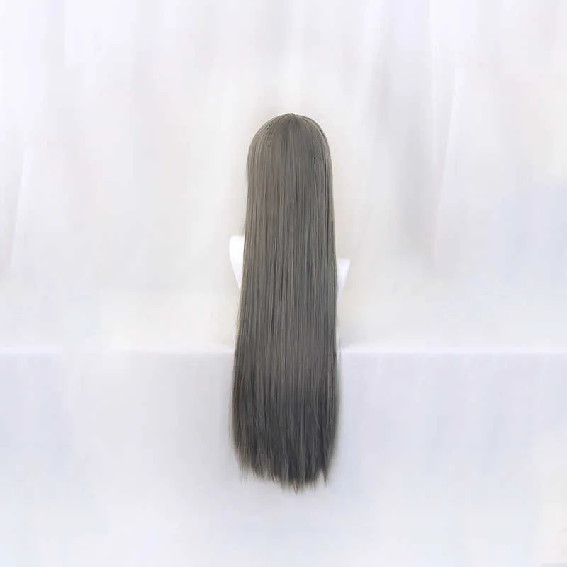 Sakurajima Mai Cosplay Wigs Rascal Does Not Dream Of Bunny Girl Senpai Synthetic Hair Long Straight Gray Hair Wig4876723