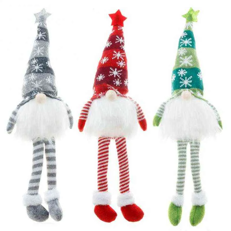 Cool hristmas décorations lumineuses longues jambes sans visage poupée brillant Gnome ménage fête décor à la maison nouvel an 2022 cadeaux