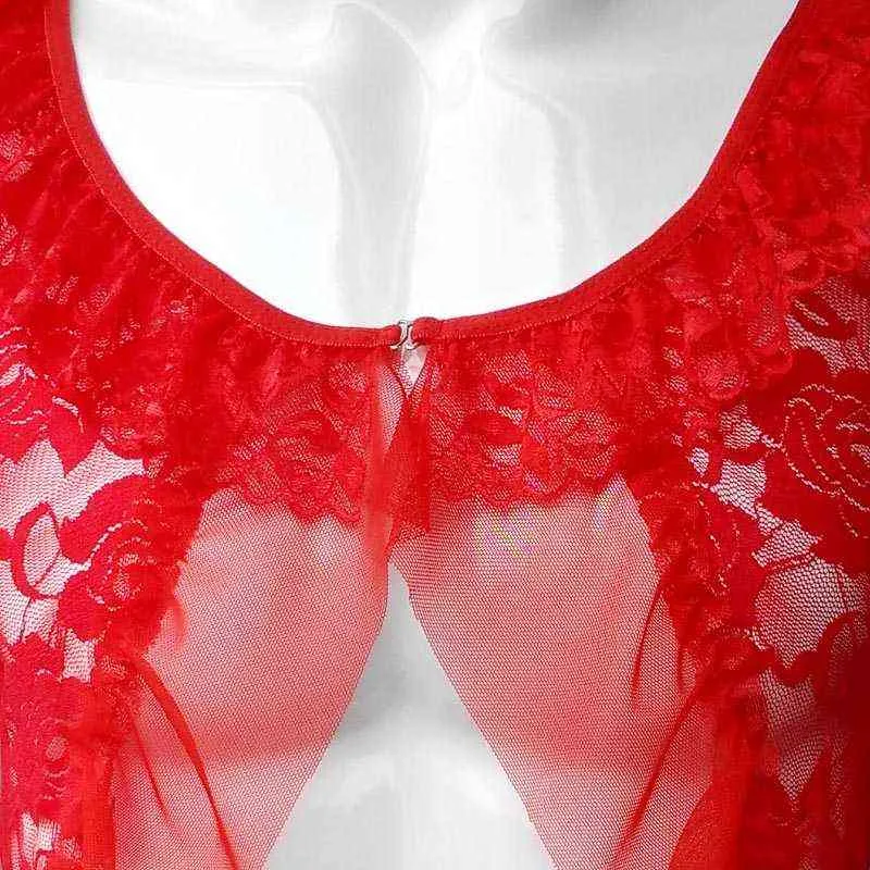 NXY sexy setThin pure lingerie sexy ensemble pour Sissy Floral Lace Sleep Wear Culotte String Gay Male Men Underwear Erotic Open Check 1127