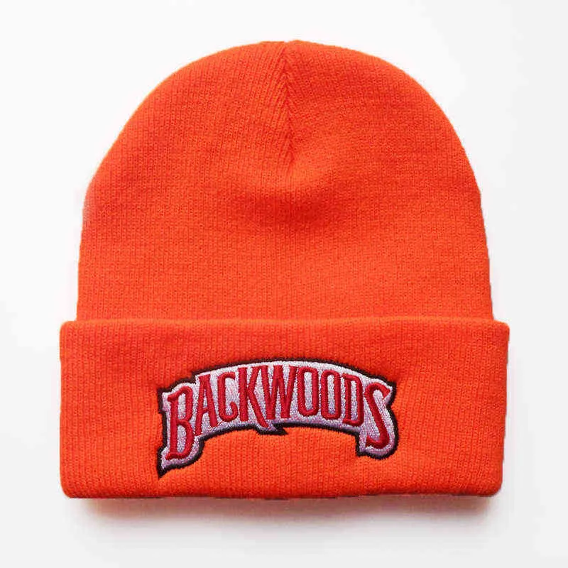 BACKWOODS Gorro Bordado Chapéu de Inverno Manter Quente Chapéu de Algodão Skullies Gorros Chapéu Hip Hop Malha Boné Casual Love Dropshipping Y21111