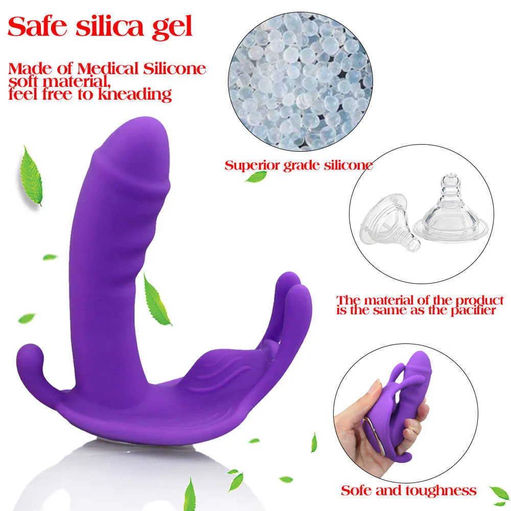 Buterfly portable lapin télécommande sans fil s pour femmes culotte vibrateur femme masturbateur érotique Sex Toys340b