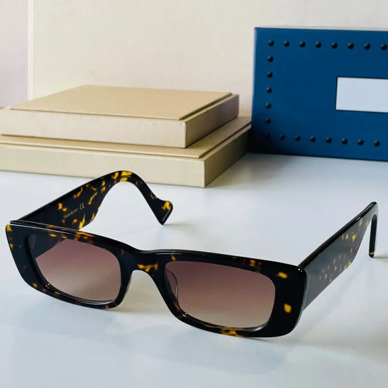 Moda luksusowe okulary przeciwsłoneczne 0516S męskie i damskie klasyczne kwadratowe talerze pełna ramka pomarańczowa Ramka Wyprzebicie