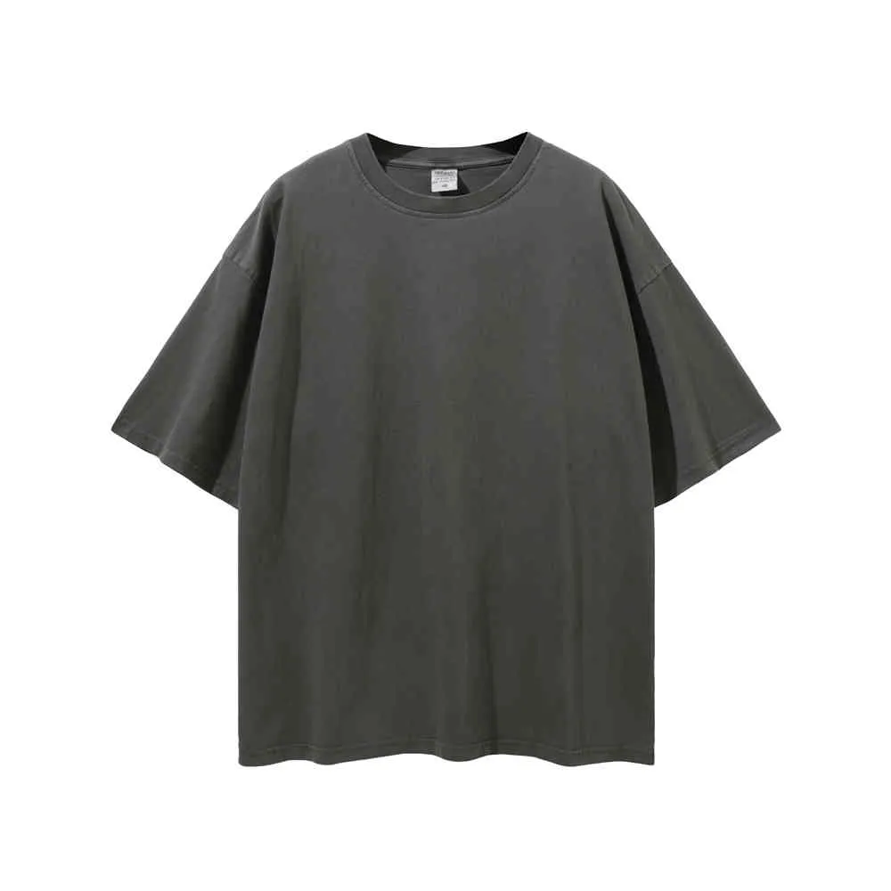 T-shirt à manches courtes en coton Vintage d'été coupe décontractée hauts raglan Hip Hop Tee Streetwear Y0323