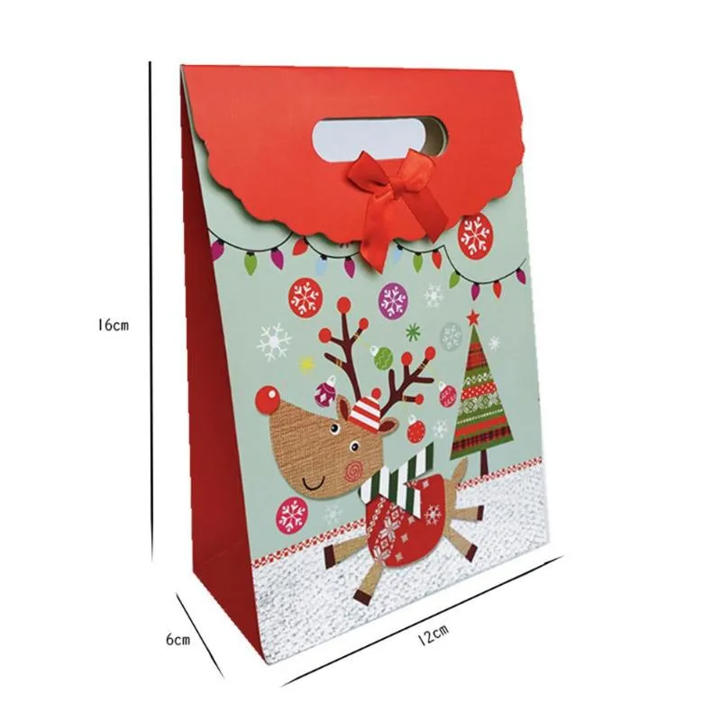 Weihnachtsdekorationen Adventskalender Wiederverwendbare Papier-Süßigkeitstüte 1-24 Zahlenaufkleber Kinder Geschenk Festival Products222c