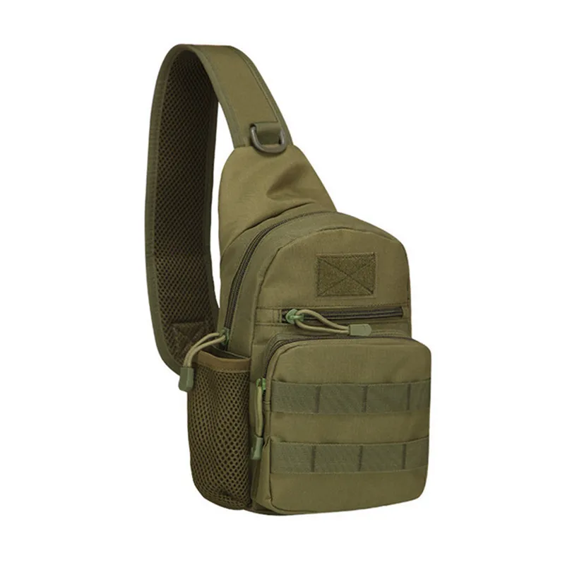 Militaire Tactique Sling Sac Hommes En Plein Air Randonnée Camping Sac À Bandoulière Armée Chasse Pêche Bouteille Pack Poitrine Sling Molle Sac À Dos 220701