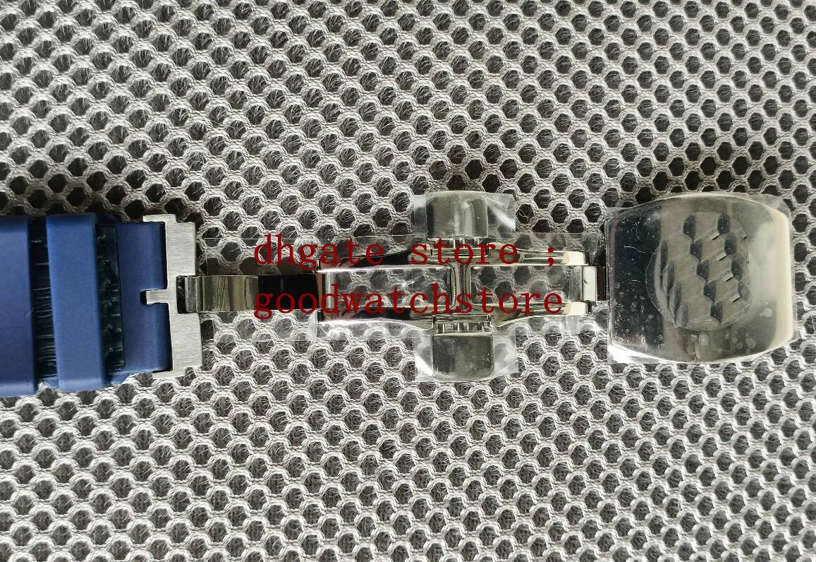 2021 Heren Vintage 45mm luxe horloges Heren AutomaticV 45 SC DT YACHTING 9015 Blauwe rubberen band armband Duikhorloge263E