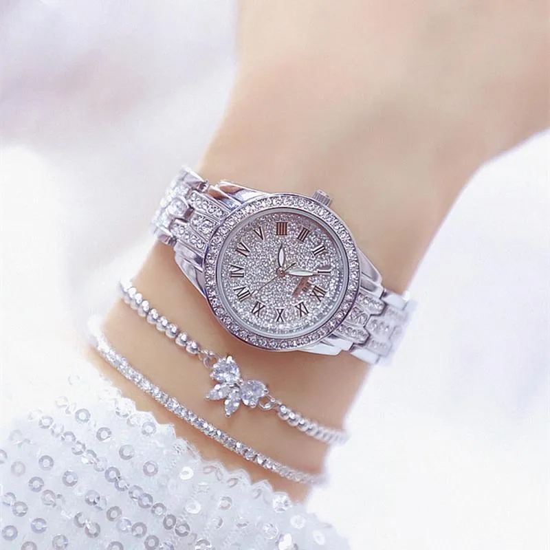 Woman Watches 2021 Famous Top Dress Gold Diamond Golden Clock Quartz Ladies Wrist Wristwatches268m