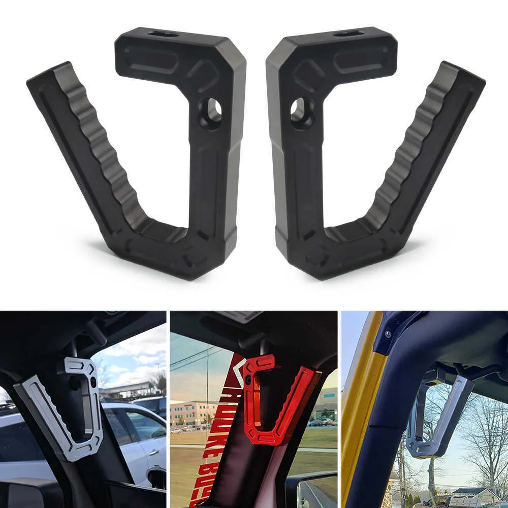 Armleuningen Aluminium Auto Front Grab Handgrepen Grip Bar Voor Jeep JK Wrangler 07-18 Sport Sahara Rubicon 2/4 Deur paar Auto