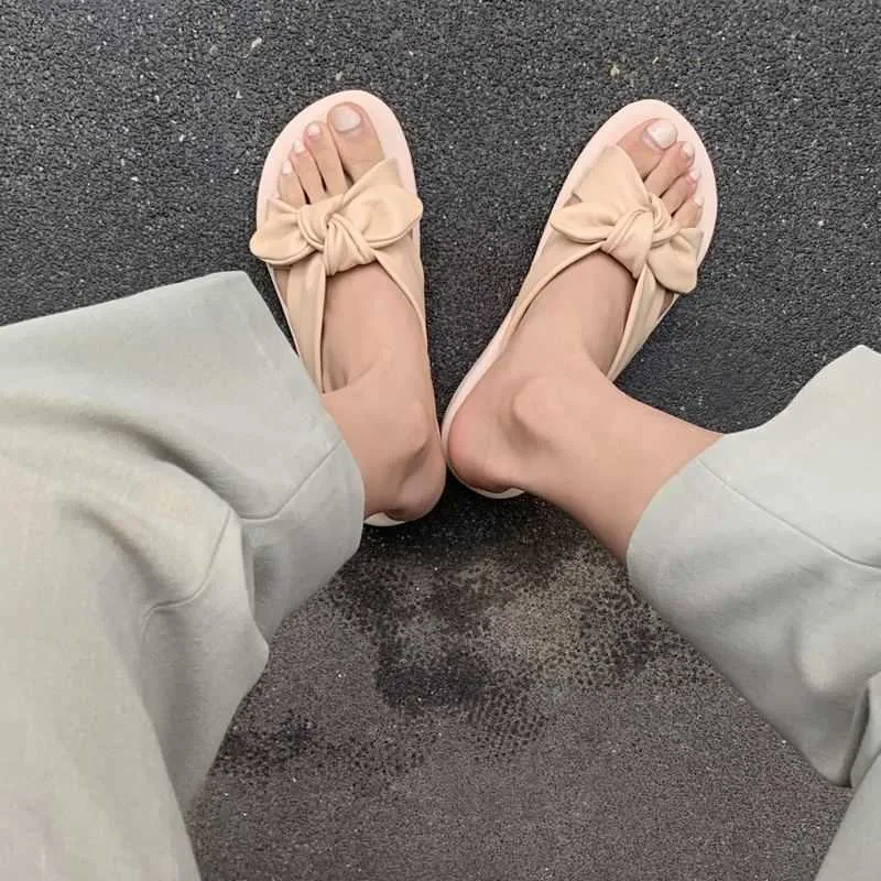 Allbitefo Fold Design confortable en cuir véritable femmes sandales chaussures mode été chaussures de plage imperméables pantoufles tongs 210611