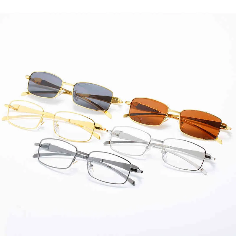 Projektanci okulary przeciwsłoneczne 10% zniżki na luksusowe projektant Nowe okulary przeciwsłoneczne dla mężczyzn i damskich 20% zniżki na metalową głowę moda pełna małe okulary pudełka rama