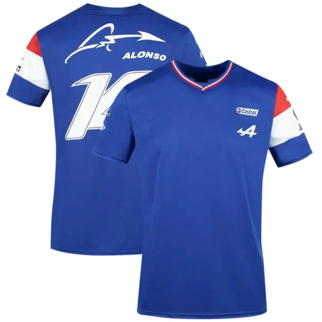 shorts New Alpine F1 Team Motorsport Alonso Racing Car Fans Tshirt Blue Black Breathable Jersey Short Sleeve Shirt Clothing9925834