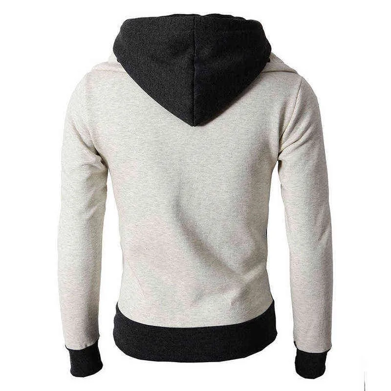 Herbst männer Hoodies Casual Windjacke Männlichen Mode Mantel Jacke Mit Kapuze Warm Zipper Botton Outwear chaqueta hombre Dropshipping Y1109