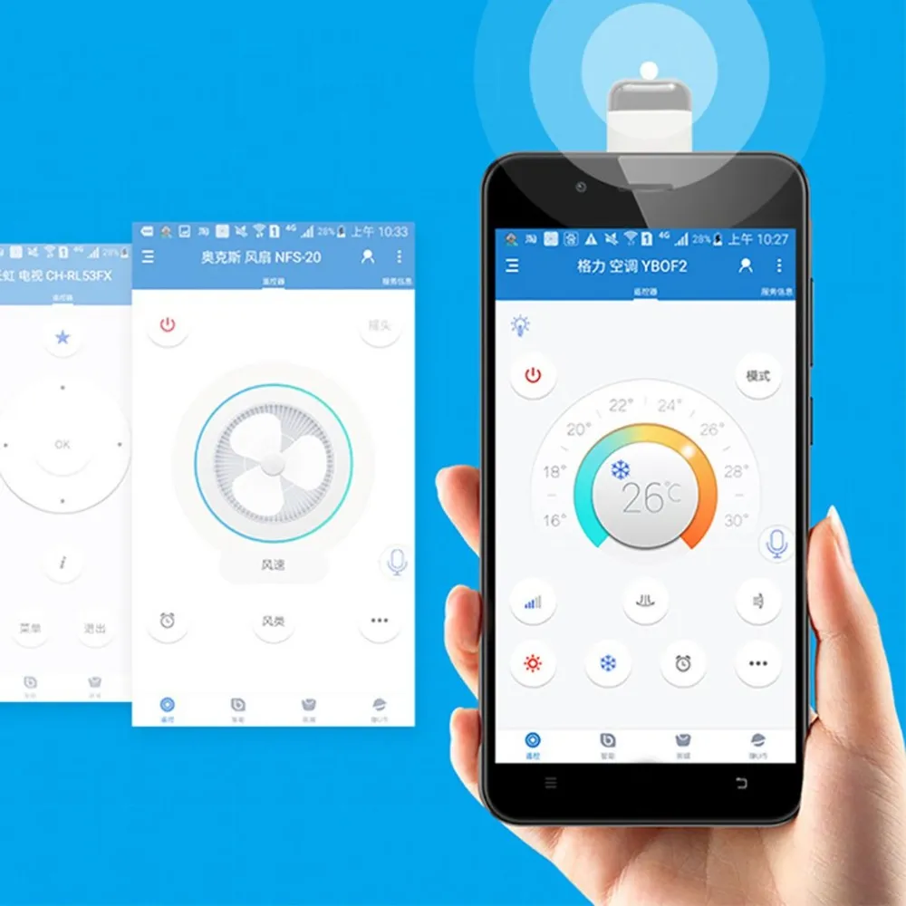 Micro USB/Type C Infrarouge Télécommandes TV/Climatiseur Téléphone Smart APP Sans Fil Infrarouge Télécommande-Contrôleur
