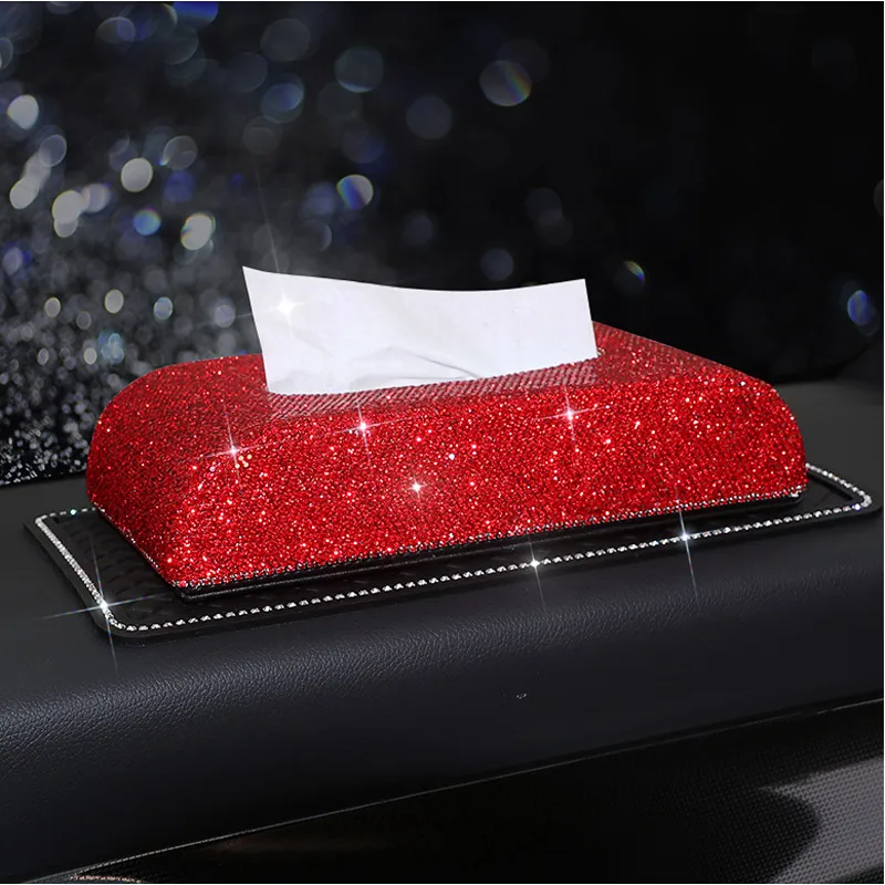 -Luxury-Red-Diamond-Car-Tissue-Box-Full-Diamante-Block-type-Tissue-Box-Holder-Women-Car-Styling-Automobile-17