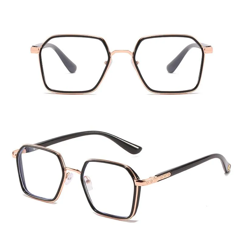 Seemfly -1 -1 5 -2 -2 5 -3 5 Óculos de miopia acabados com bloqueio de luz azul Homens Mulheres Óculos de miopia de armação grande Óculos ópticos F276s
