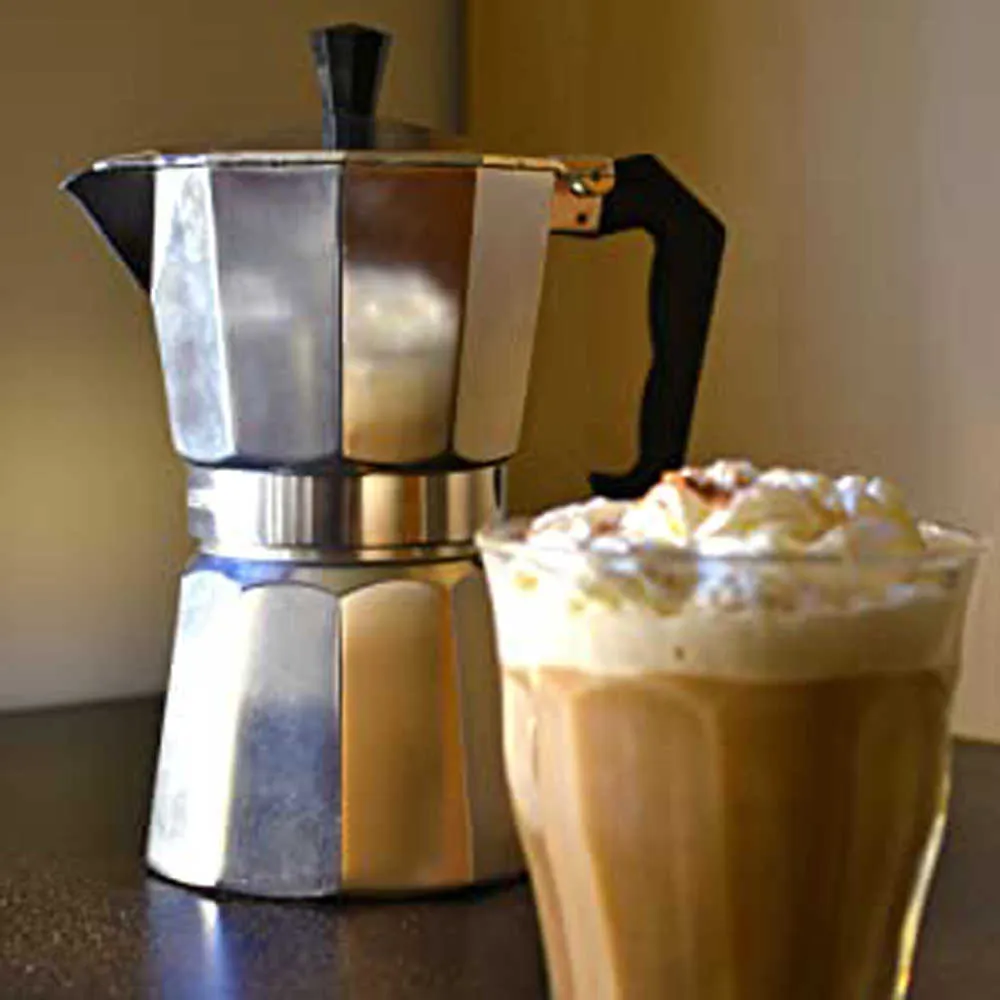 Moka Pot Koffie Espresso Inductie Machine Aluminium Italiaanse Coffeeware Klassieke Gereedschappen Koffiekan Latte Kachel Top Draagbare Cafe179L