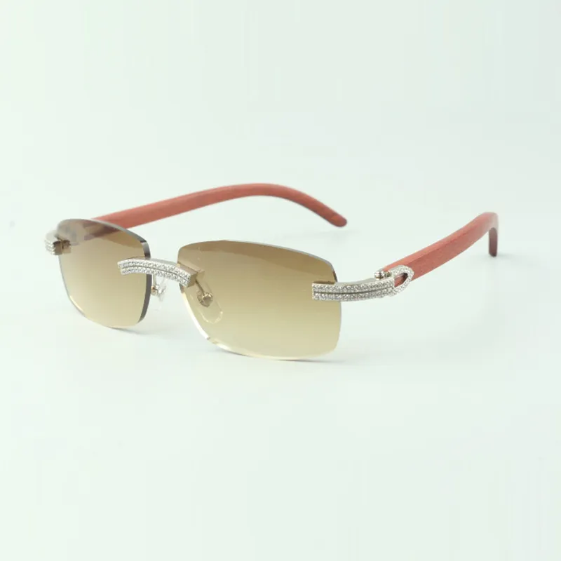 نظارة شمسية Direct Sould Double Row 3524026 مع نظارات مصمم المعابد الخشبية الأصلية بحجم 18-135 مم 268 كيلو بايت