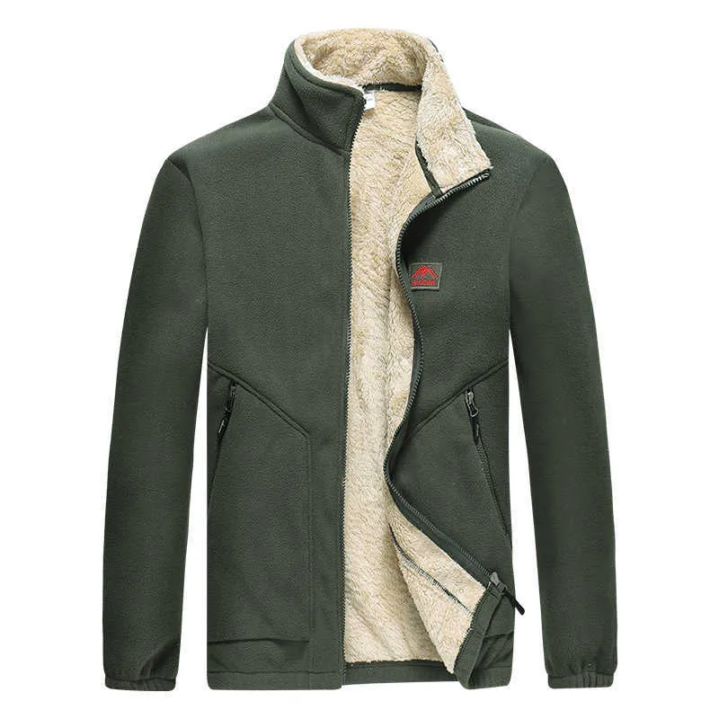 Chaifenko 남자 양털 재킷 남자 겨울 두꺼운 따뜻한 전술 군대 파카 코트 남자 봄 캐주얼 폭격기 군사 재킷 210923