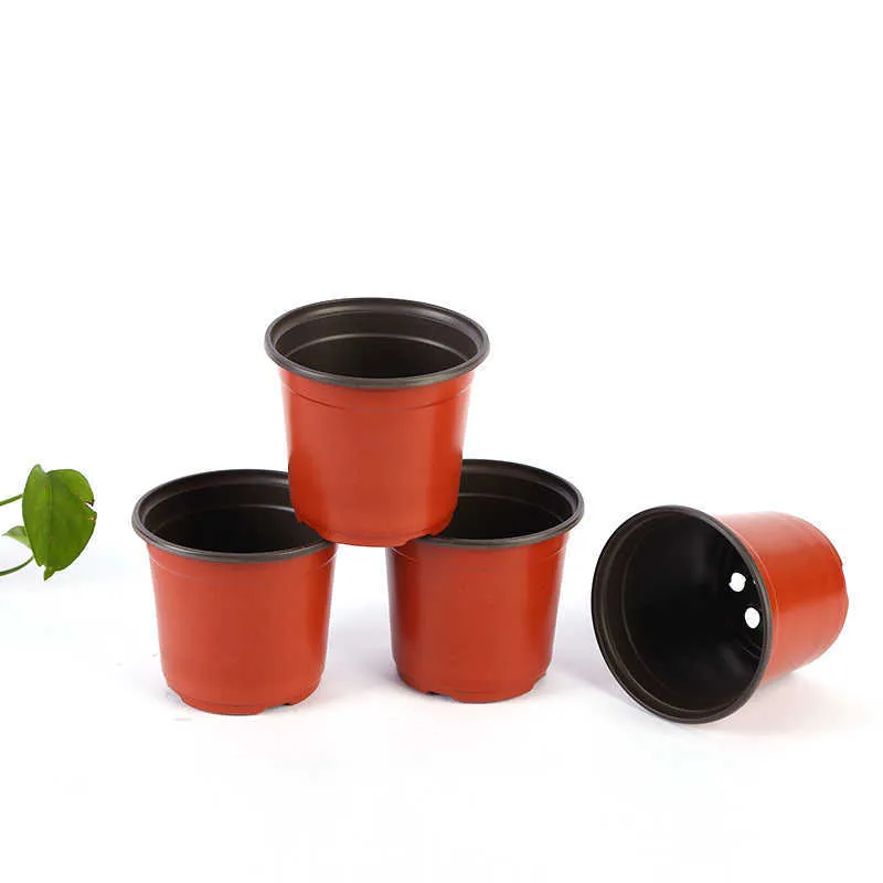 Mini Pots De Fleurs Coloré En Plastique Rond Fleur Plante Pot Jardinières Pour Plantes Succulentes Décor Plantes De Bureau Pots De Fleurs 210615