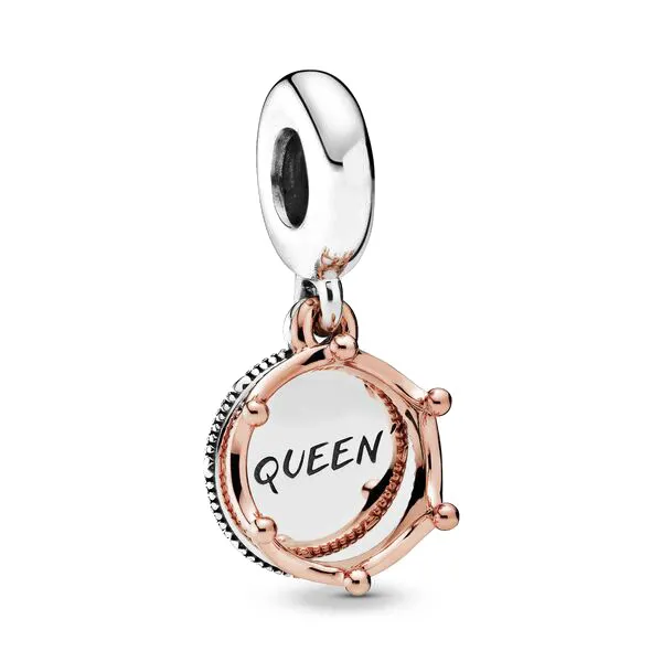 Plata 925 El nuevo colgante con clip en pavé de madre de amor de margarita infinito tejido hueco de oro rosa es adecuado para pulsera Pandora joyería de mujer