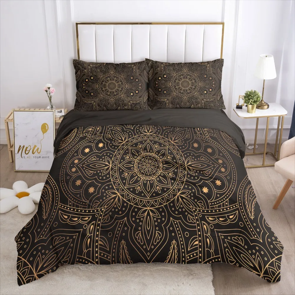 3D Couette Housse de Couette Ensembles de Literie Couette Couvre Linge de Lit Double Simple Roi Reine Taille Chinois Dragon Conception Literie 210319