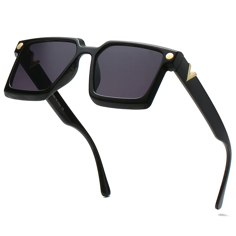 L6929 Модные круглые солнцезащитные очки Солнцезащитные очки Дизайнерский бренд Черная металлическая оправа Темные стеклянные линзы 50 мм для мужчин и женщин Лучше 320P