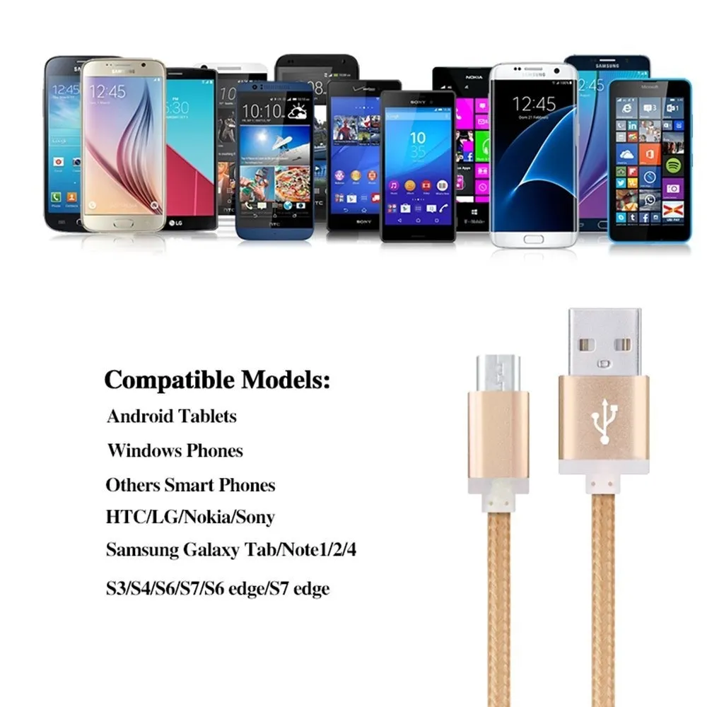 Câbles de téléphone portable Chargeur rapide micro USB pour Alcatel Tetra U3 2018 U50 5V 3L 3X 3V 1X 1C