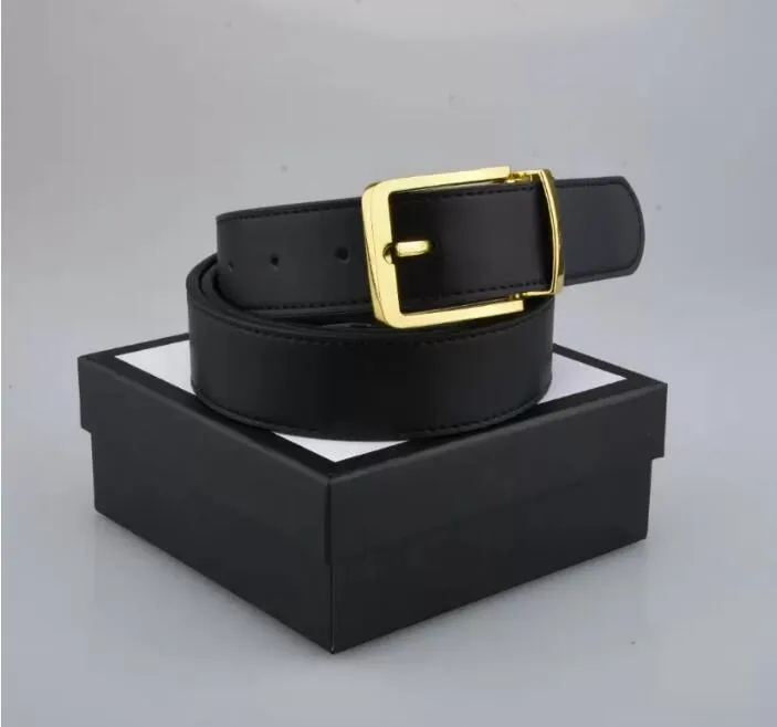 985fashion Big Buckle Genuine Leather Belt No Box 디자이너 남성 여성 고품질 남성 Belts228267G