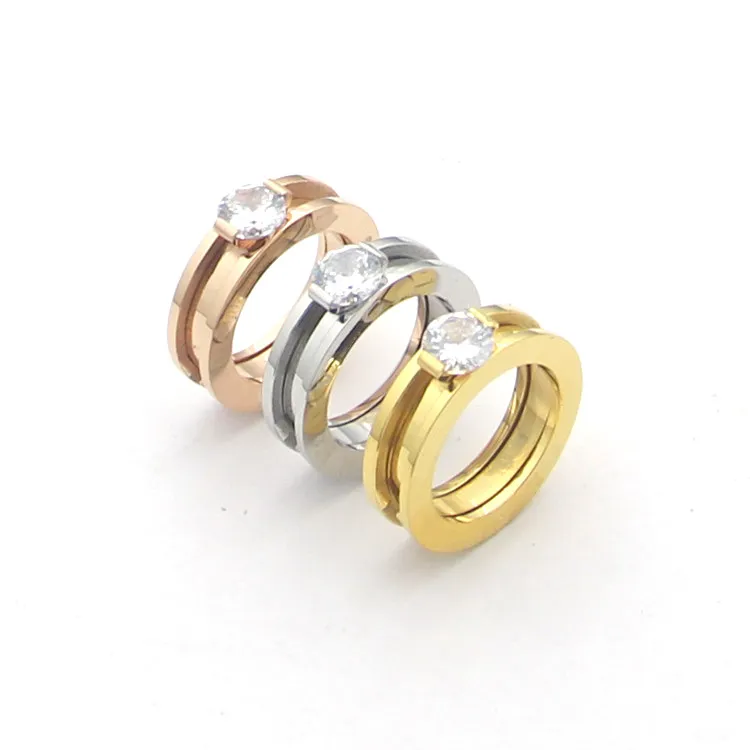 2022 marca de moda 316l aço inoxidável amor anel de dedo multicolors chapeamento estilo cristal amantes jóias anéis de casamento5618983