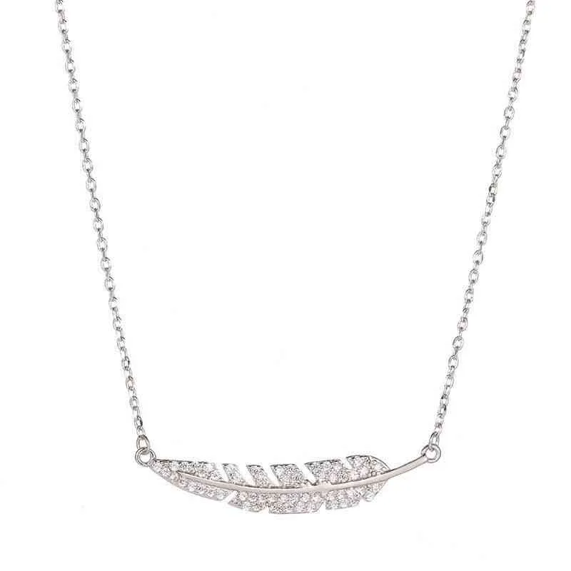 Роскошные изысканные 925 стерлингового серебра изголовочного серебра изголовок Micro Pave Dazzling Zircon подвесное ожерелье для женщин свадебная вечеринка Jewelry T5D8C {категория}