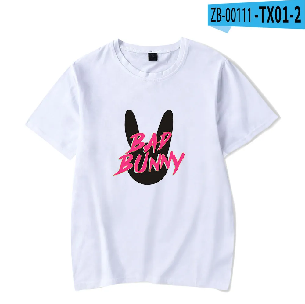 Bad Bunny T-Shirt hommes unisexe 100% coton Harajuku drôle T-Shirt homme femmes T-Shirt graphique Hip Hop top t-shirts homme Streetwear283B