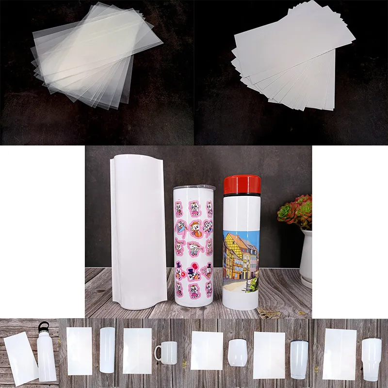 Sublimation Decor Accessory Shrink Wrap for Bottles Heat Shrinkage Film Thermal Transfer Tumbler Wrapping 6 Size2427258