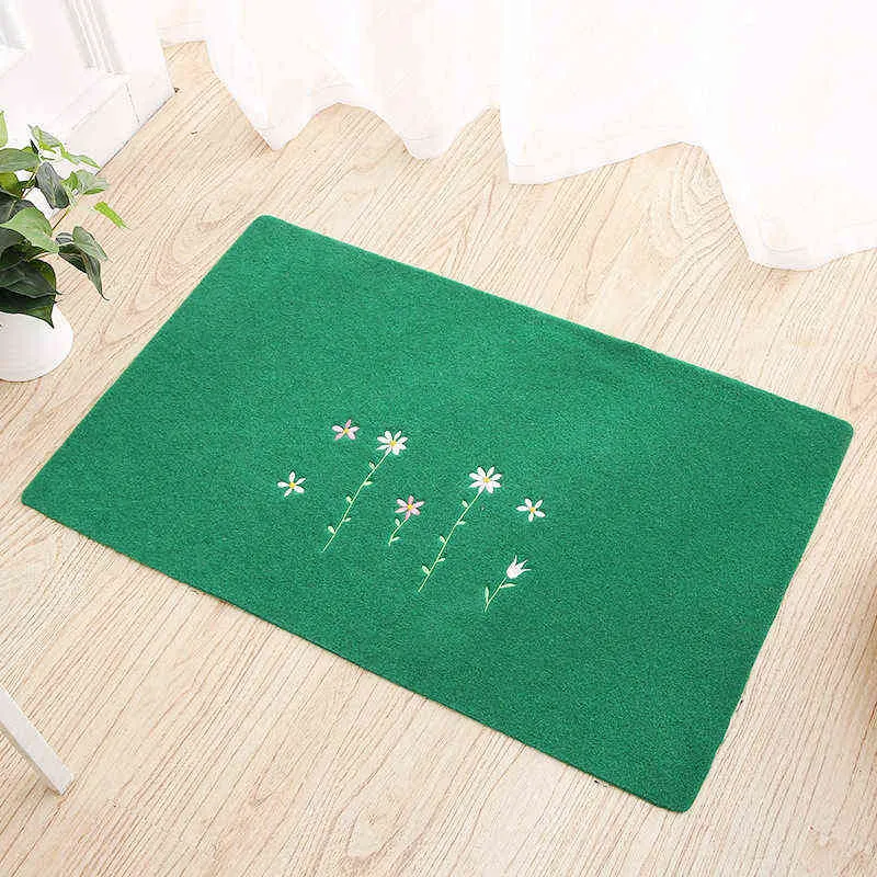 80 * 120cm Bienvenue Tapis de porte imperméable à l'eau Dessin animé Mignon Totoro Tapis de cuisine Tapis de chambre Tapis d'escalier décoratif Home Decor Crafts 211109