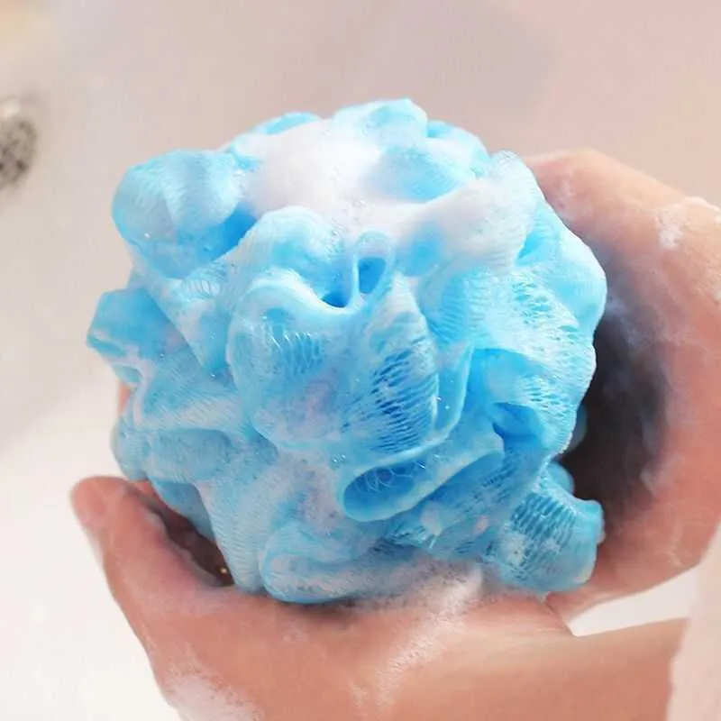 Brushes Sponges Scrubbers Loofah Bath Sponge Milk Accessories Nylon Shower Ball 10G Soft Body Cleaning Mesh Brush bathroom4531699