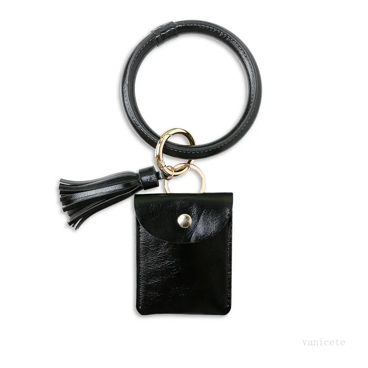 Favore di partito 6 stili bracciali portachiavi portafoglio femminile borsa nappa PU e bracciale in lega stile creativo T2I51984