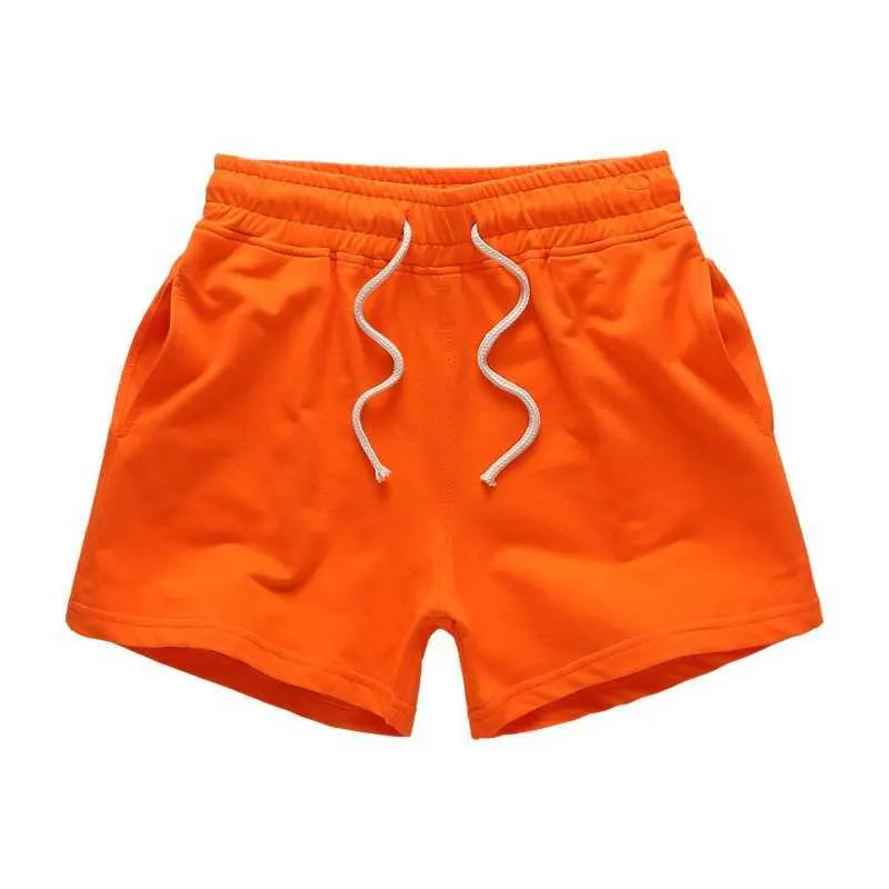 Pantaloncini corti da uomo Pantaloncini da jogging arancioni estivi Pantaloncini da jogging maschili taglie forti Abbigliamento sportivo in cotone casual Ragazzi Pantaloncini da corsa fitness da badminton 4xl X0628