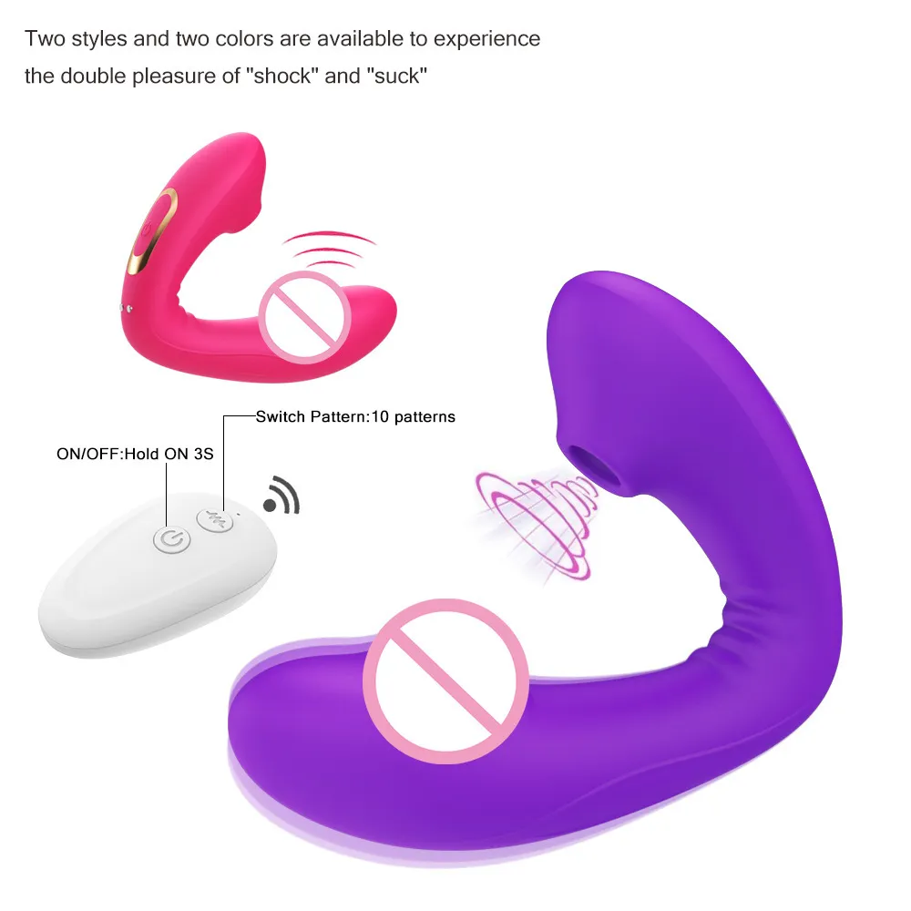 Massage trådlös vibratorklitstimulator vagina suger vibratorer sexbutik erotisk klitoris sucker dildo vibrator för kvinna för cl2284