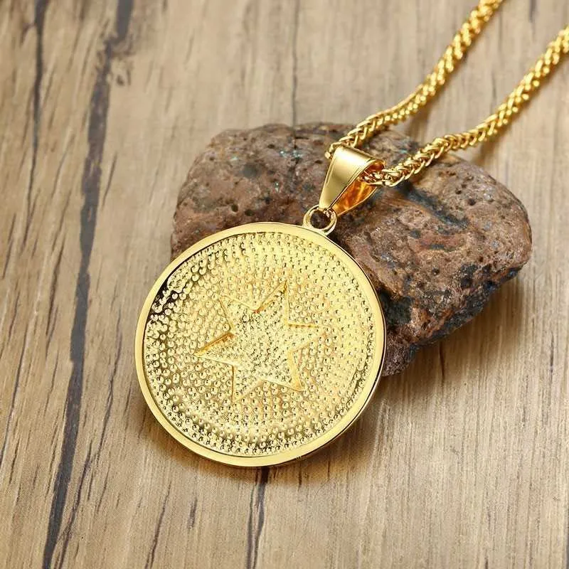 Collier avec pendentif Double Triangle de la Providence pour hommes, bijoux Illuminati du troisième œil, 242t