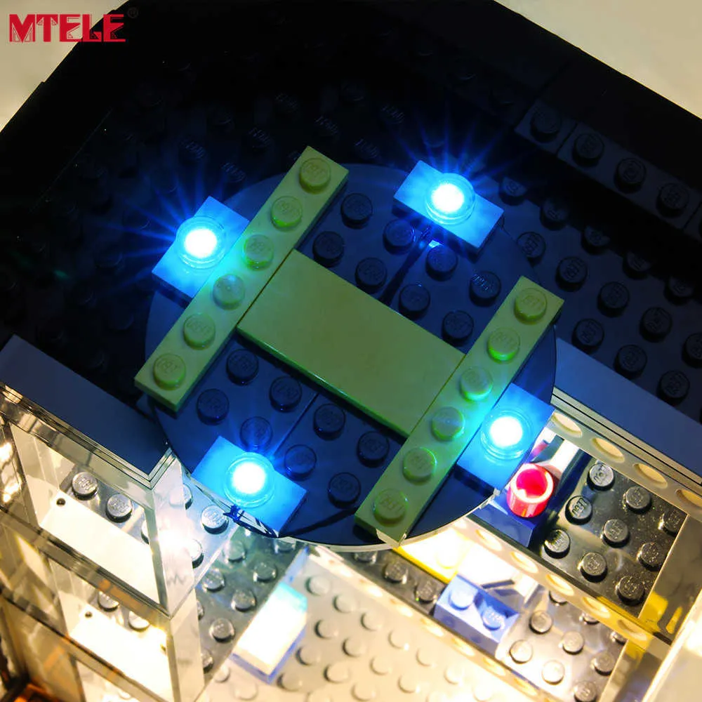 MTELE Marca LED Light Kit para 60141 City Series Police Station Iluminação Somente Q0624