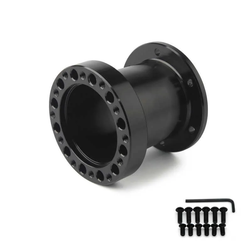 Universal Steering Wood Hub Spacer 12/51/76/101 mm de volante hub Hub Boss Kit Adaptador Spacer Preto Carro