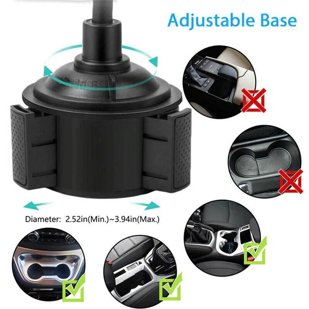 Phone Accessories 360-degree Rotatable Cup Holder Phone Mount Adjustable Car Phone Bracket for Phones Fast delivery Dropshipping