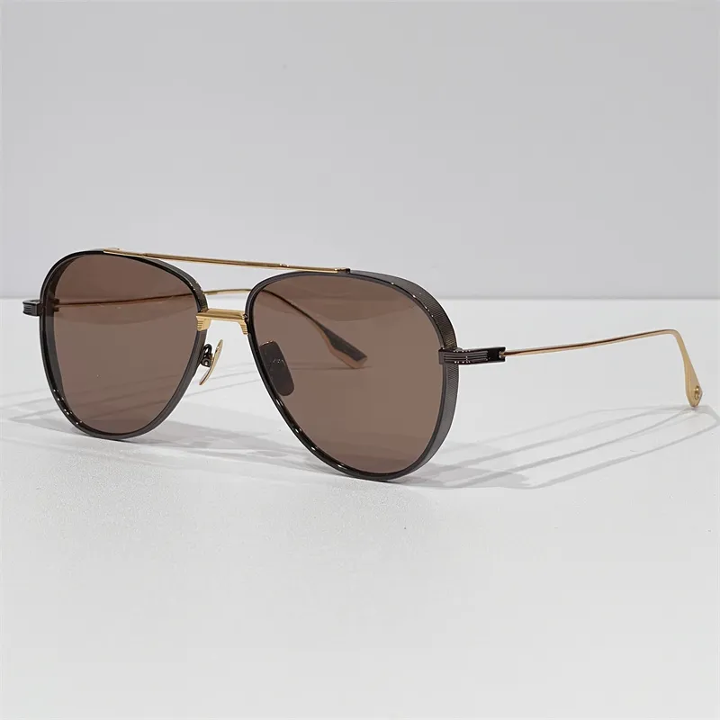 Varumärkesdesigner solglasögon för män lyxig topp platt vintage retro glasögon modestil sommarsolglasögon högkvalitativ pilotform UV 303B
