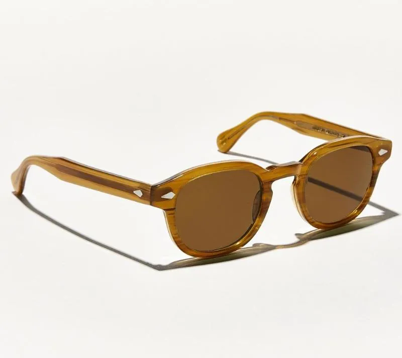 Солнцезащитные очки высшего качества Johnny Depp Lemtosh для мужчин и женщин, винтажные круглые солнцезащитные очки с линзами Ocean с оригинальной коробкой313e