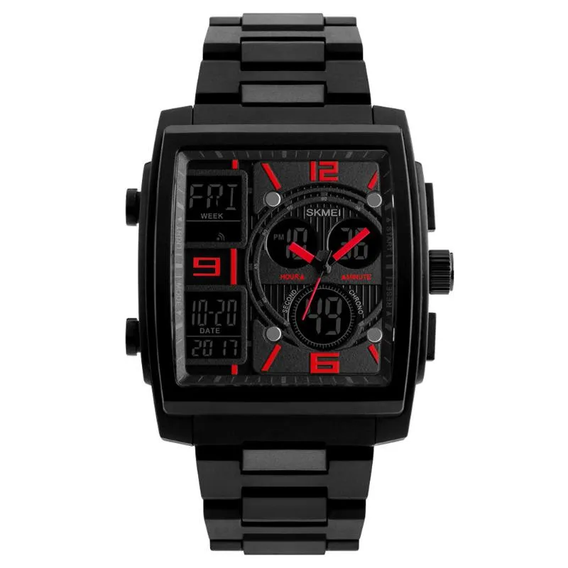 腕時計ファッションアウトドアスポーツウォッチメン多機能ミリタリーゴム戦術LEDデジタルウォッチ防水石英reloj330b