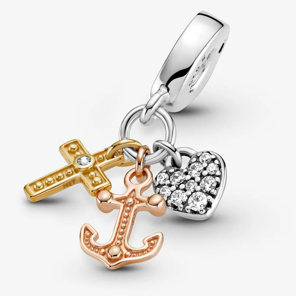 100% 925 Anchor Silver Anchor Charms Fit Fit Original European Bracelet Fashion Women Engagement de mariage Jewelry Access228J