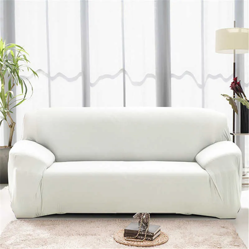 Housse de canapé élastique de couleur unie extensible tout compris s pour salon canapé chaise meubles protecteur housse 211116