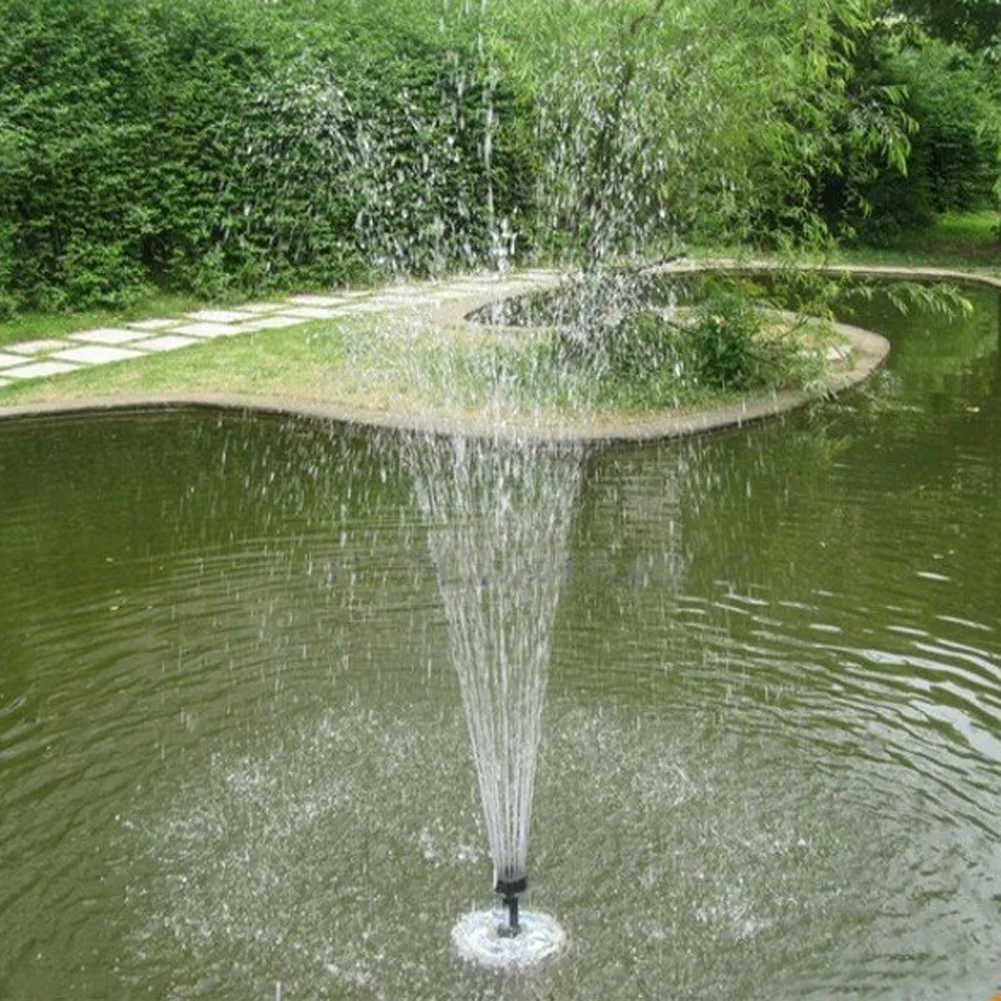 Fontaine flottante solaire extérieure jardin étang piscine décor jardin décoration pompe à eau 6V 1W alimenté 210713
