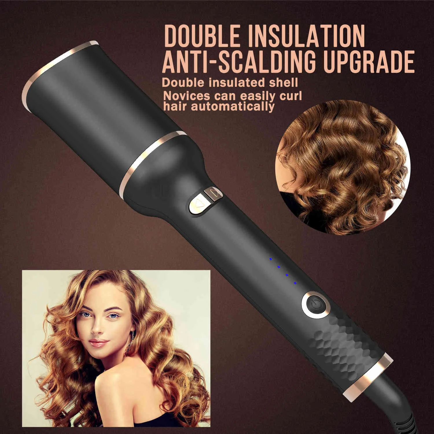 Automatic Curler Magic Corrugated Curling Iron Beauty Salon Ceramic Heating Anti-Perm Hair Wave Crimper Curlers Tools