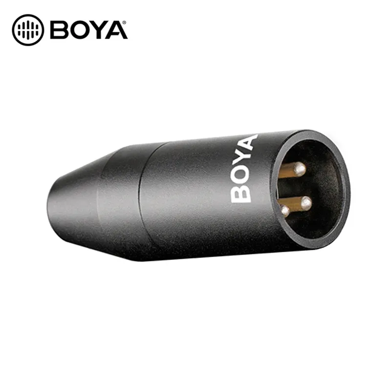 Boya 35C-XLR 3.5mm TRS 미니 잭 여성 마이크 어댑터 - 3 핀 XLR 남성 커넥터 소니 캠코더 레코더 믹서