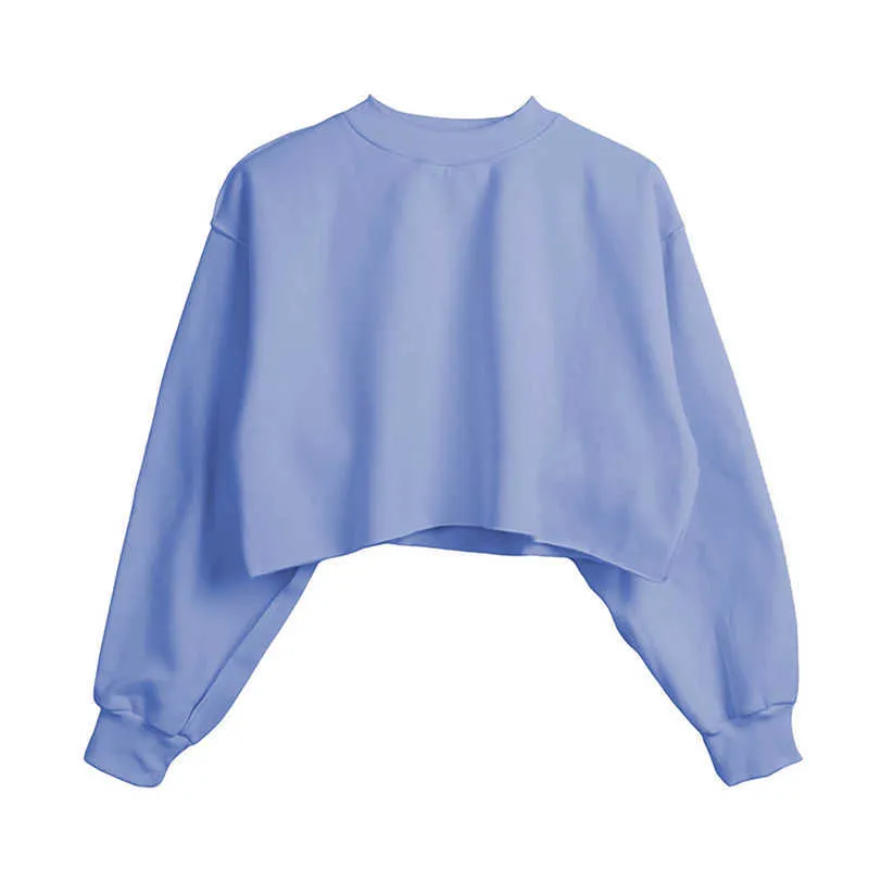 Grube kobiety bluza z kapturem casual luźny z długim rękawem ponadgabarytą streetwear bluza dla dziewczynek plus rozmiar M30375 210526